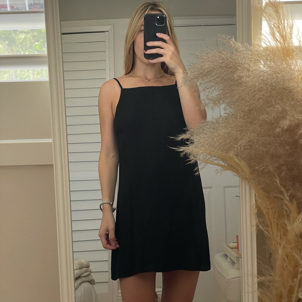 Reformation Black Mini Dress